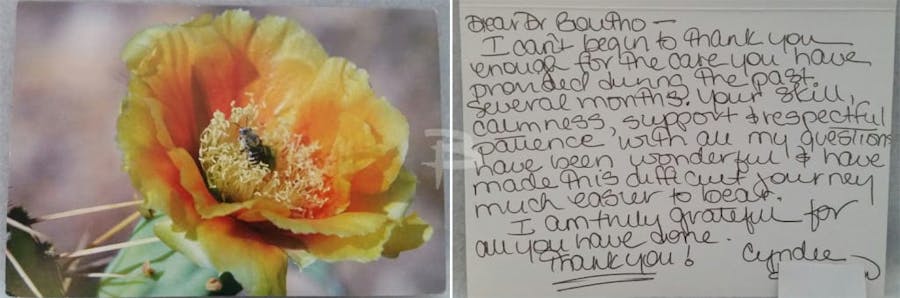 Thank you letter to Dr. Bolitho #10