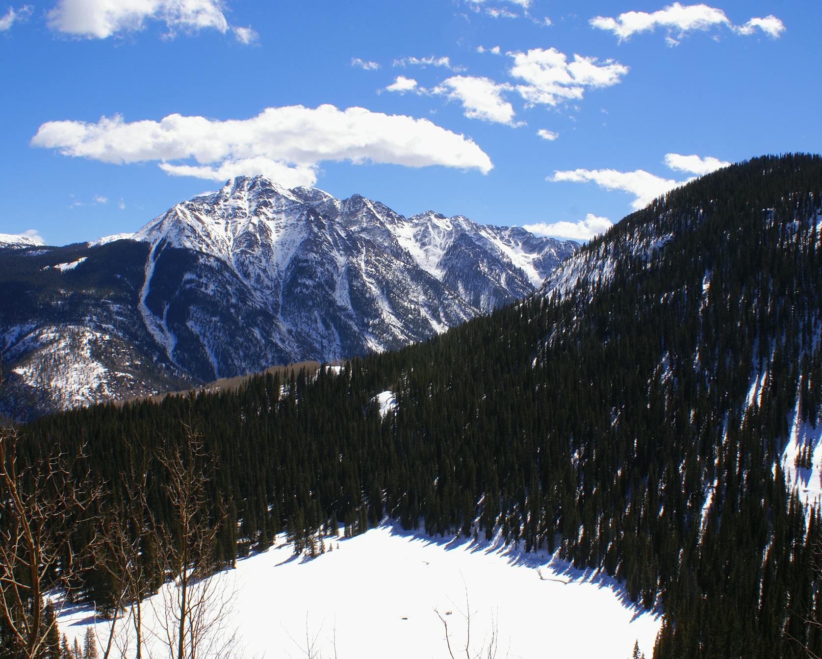 Snow covered mountain