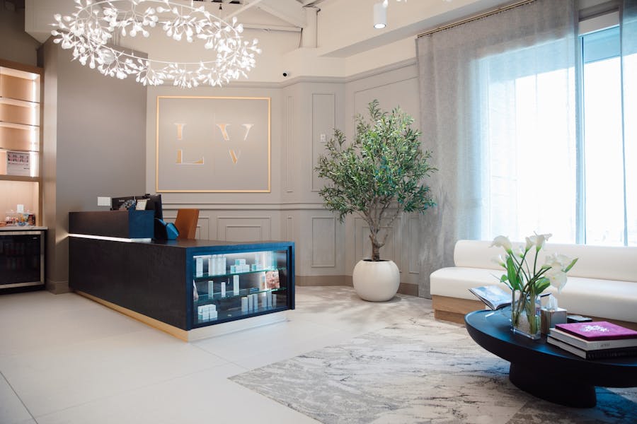 interior lobby of LaVie Plastic Surgery