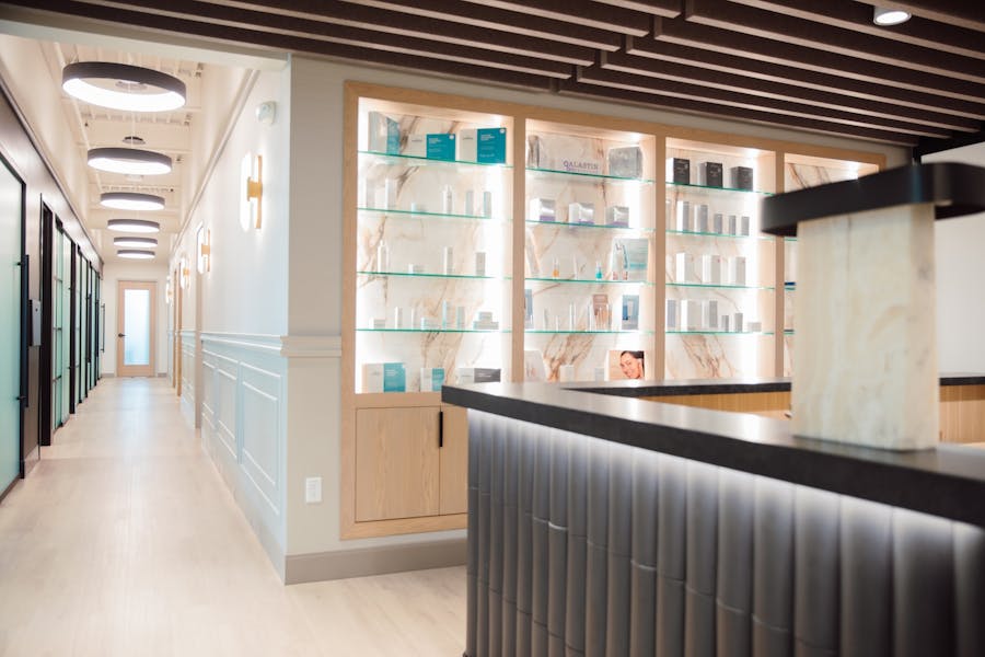 hallway of LaVie Plastic Surgery
