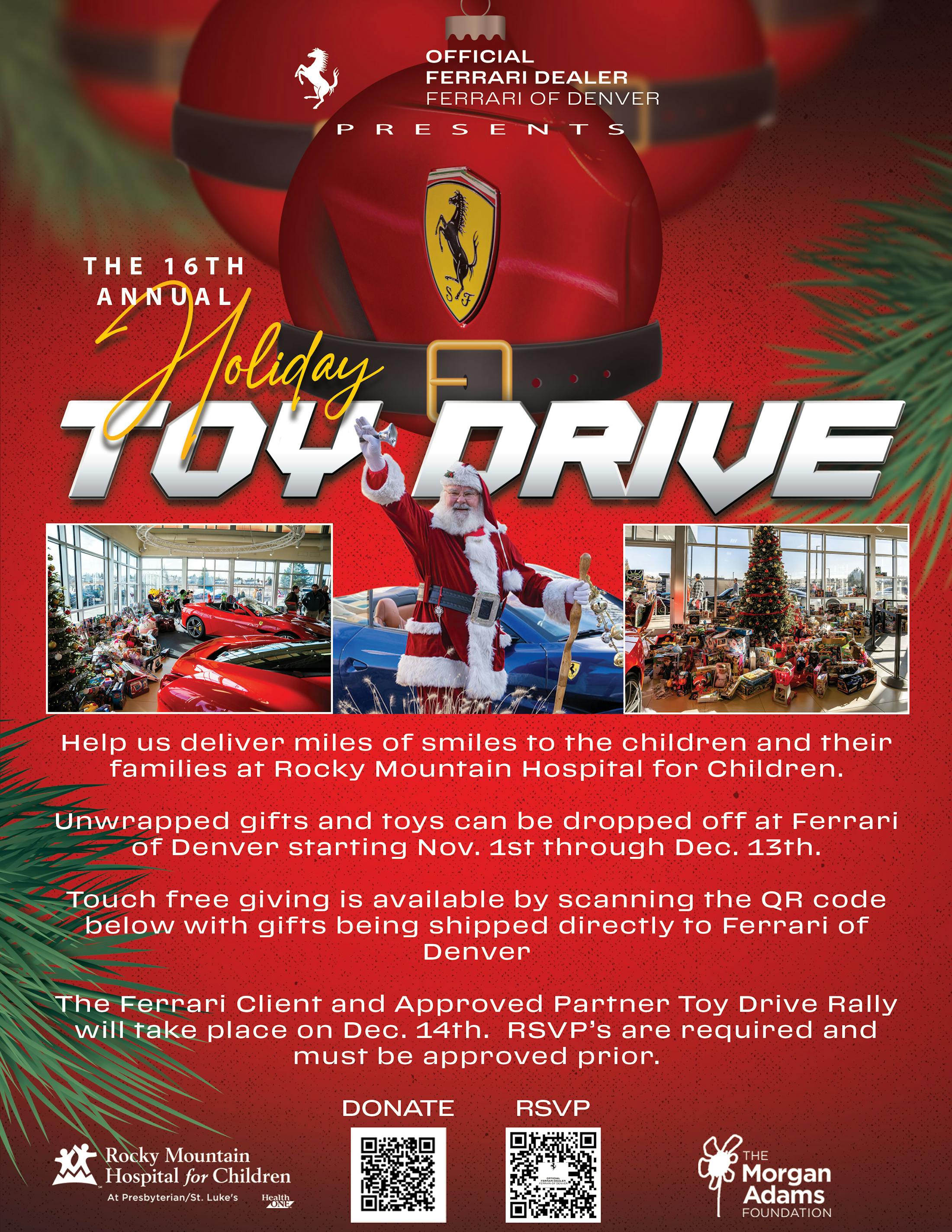 holiday toy drive flyer