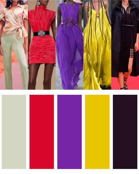 5 colour trends for Spring Summer 2022
