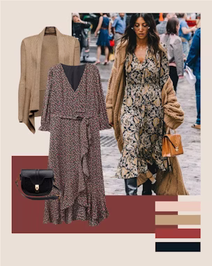 looks boho de inverno