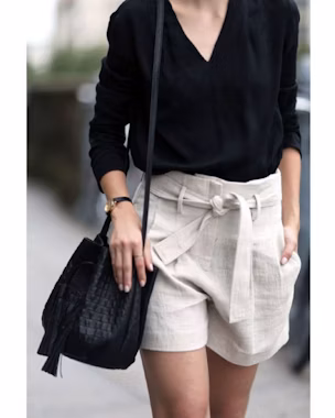 look estivi con paperbag corto