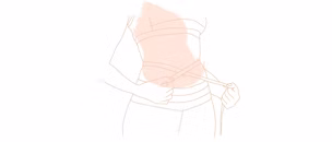 come nascondere vita e pancia con i vestiti