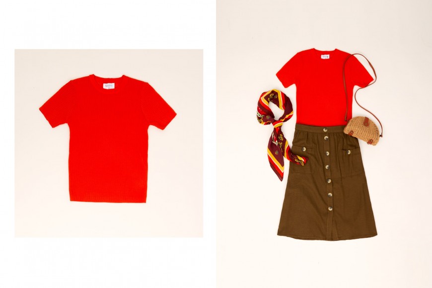 Look con top de punto