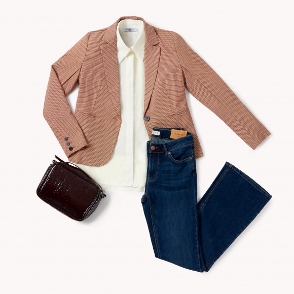 blazer pata gallo y vaqueros campana