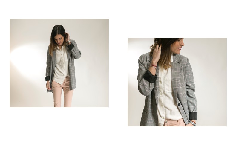 look con blazer como prenda exterior