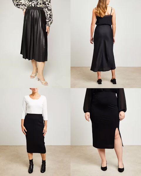 Outfit mit langem schwarzen Rock: So kombinierst du ihn je nach Anlass