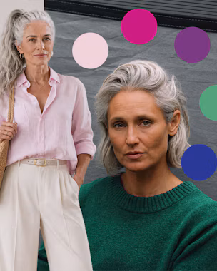 Cheveux blancs, gris ou blonds : les couleurs de vêtements qui vous subliment vraiment