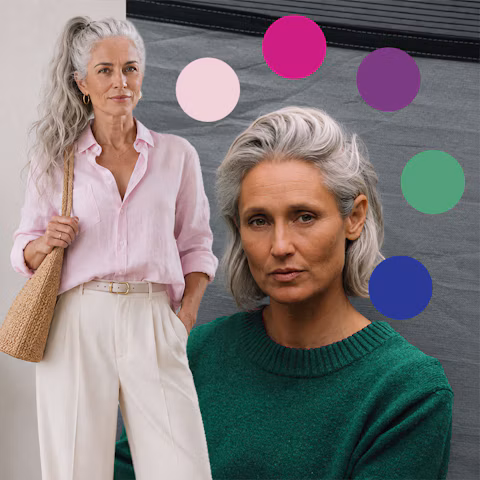 Pelo blanco, gris o rubio: los colores de ropa que de verdad te favorecen