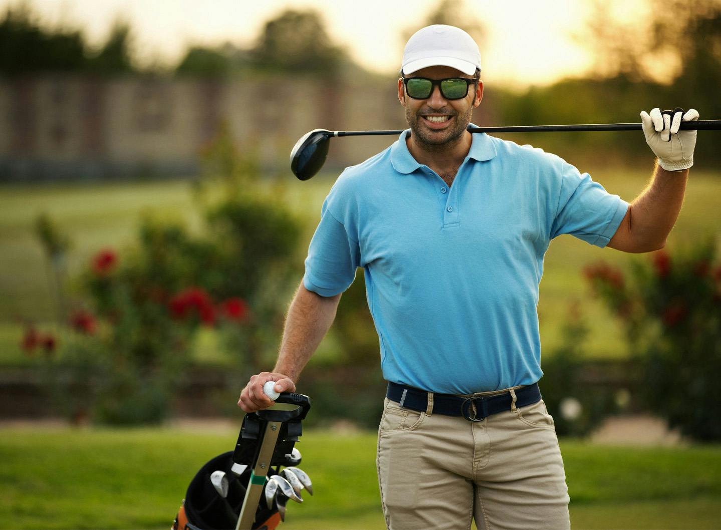 teeing up