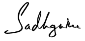 Sadhguru Signature