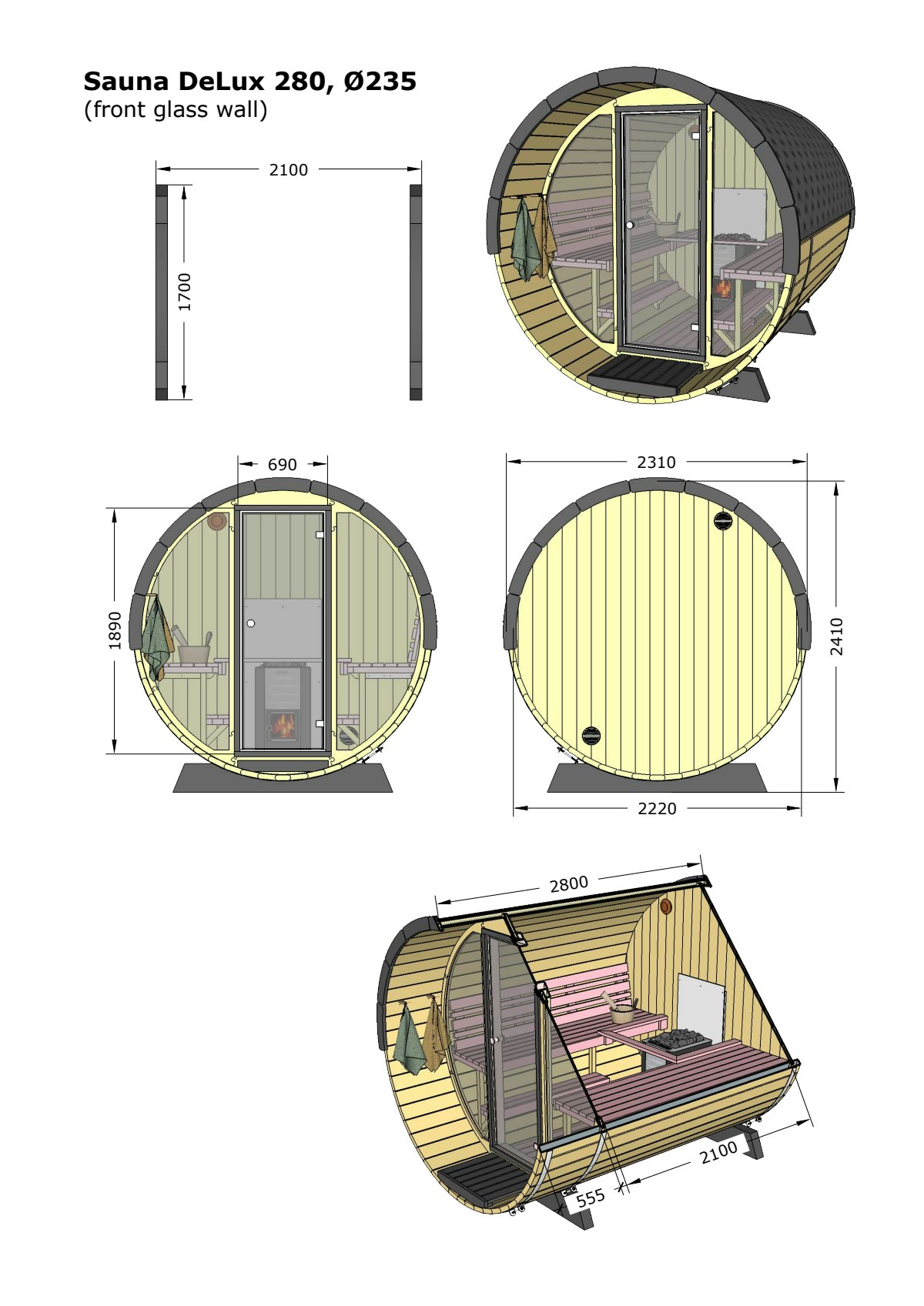 Sauna tonneau Brage