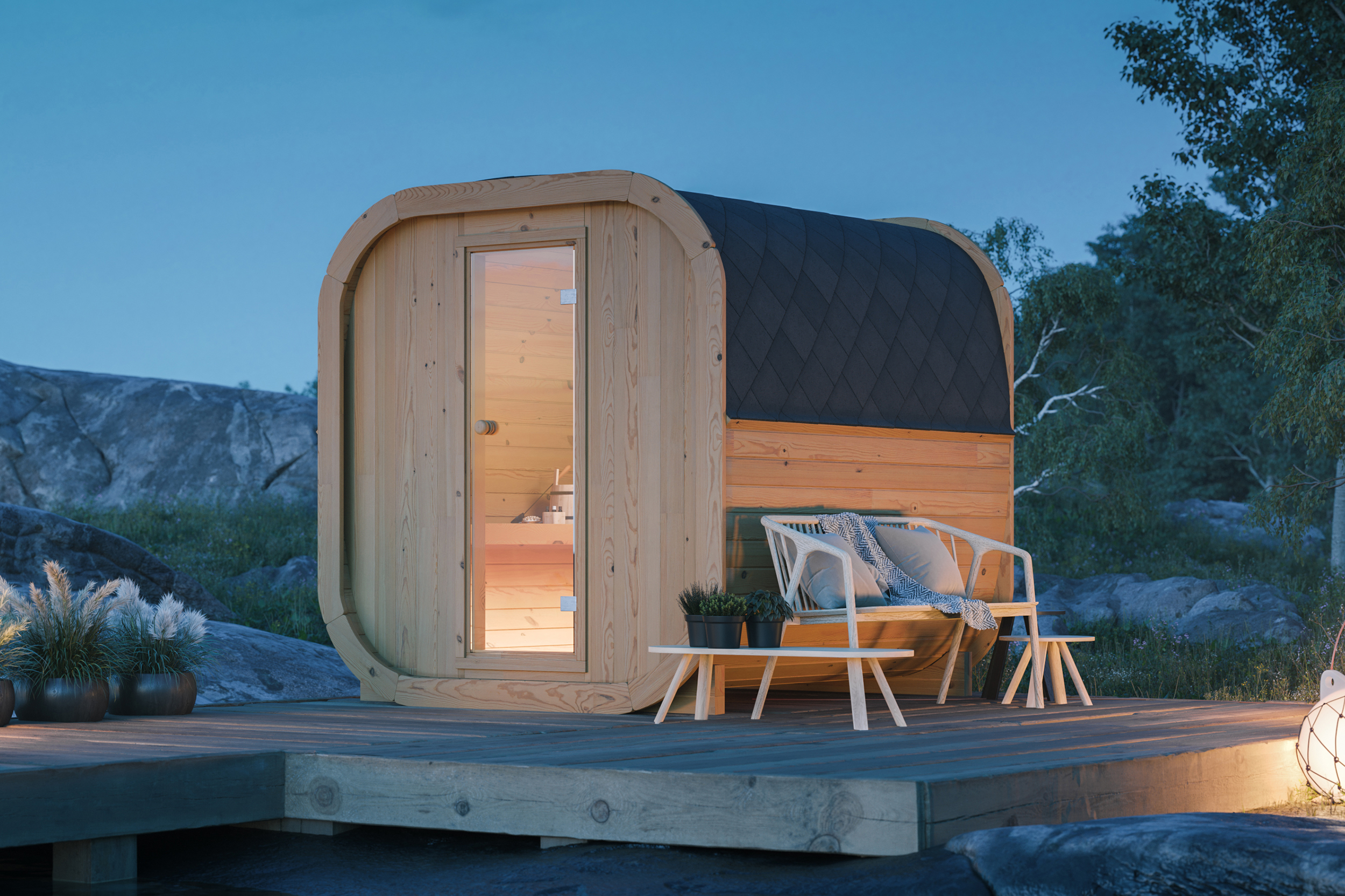 Polhus | Sauna Selvik | Fasssauna