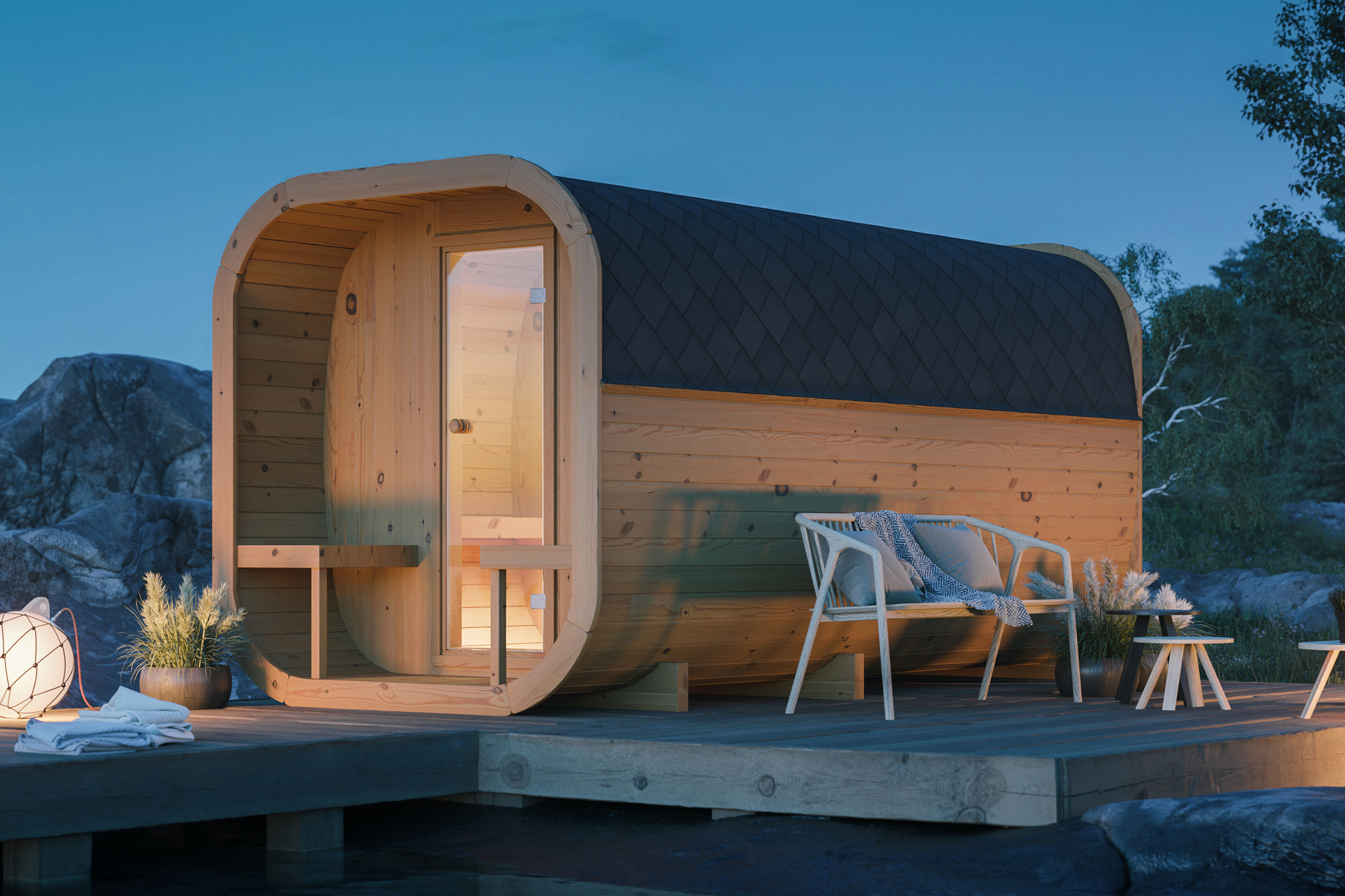 Polhus | Sauna Husavik | Fasssauna
