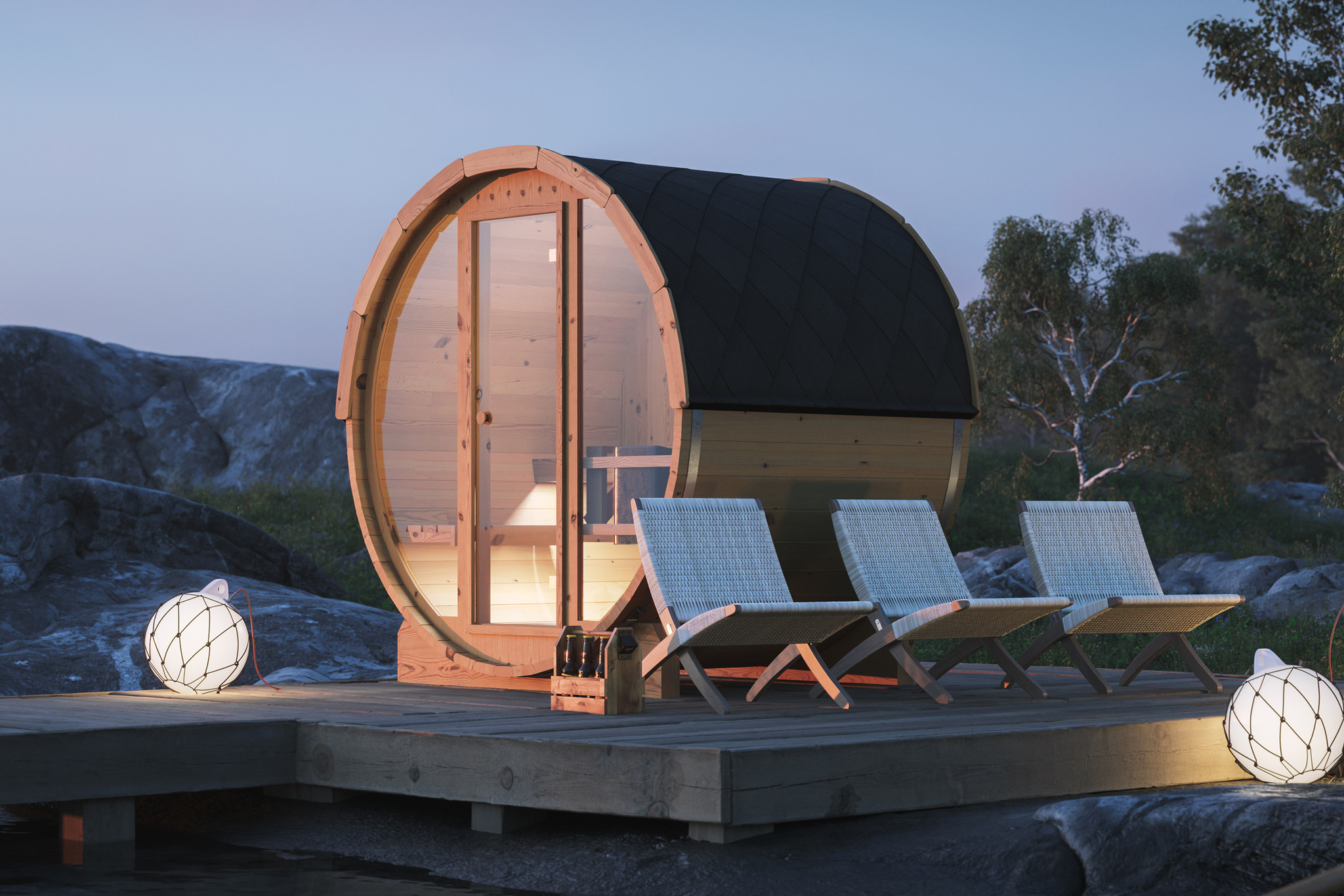 Polhus | Barrel Sauna Vidar | Barrel Sauna