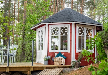 Pavillon Carmencita med fire vinduer