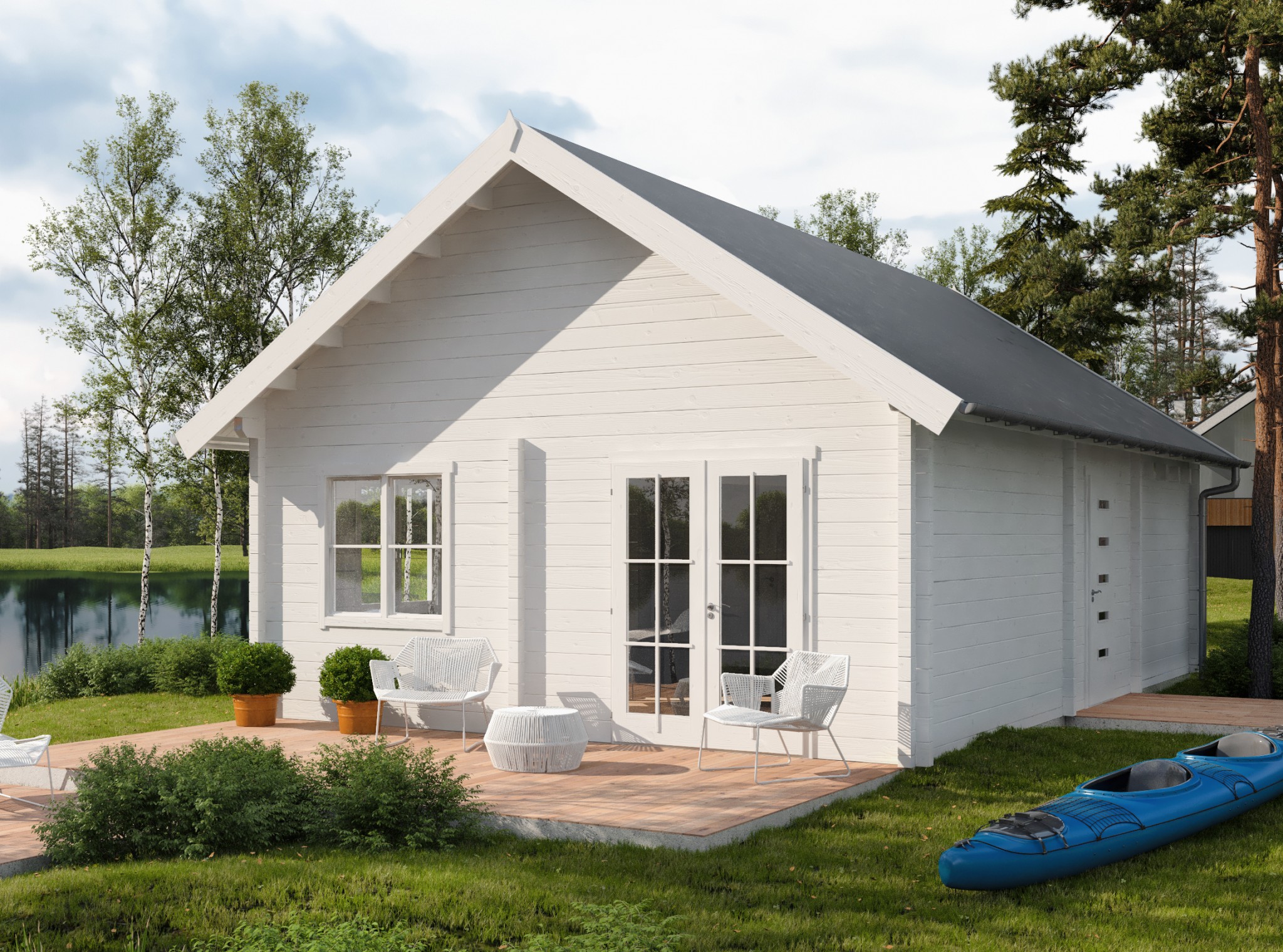 Polhus | Kesämökit Amber | Kesämökit