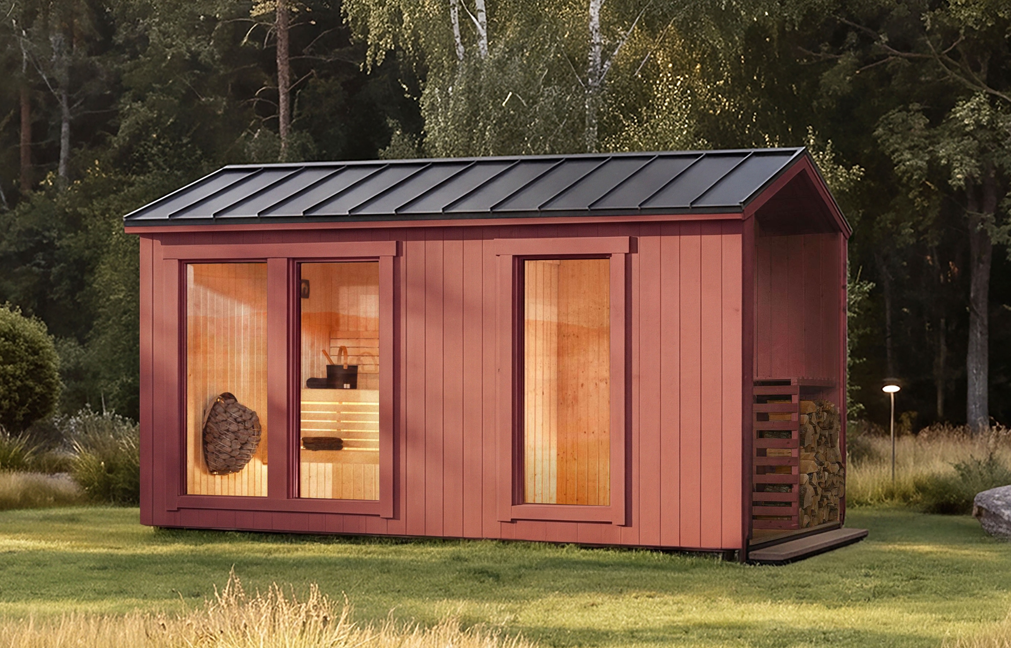 Polhus | Sauna Anja | Gartensauna