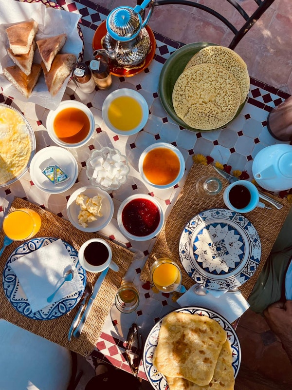 Typical Morocco Breakfast