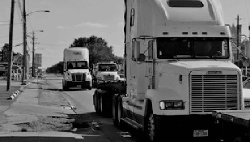 18 wheeler on the road