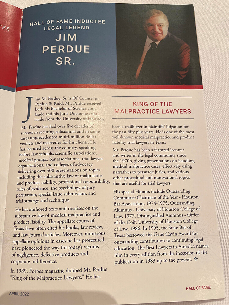 Jim Perdue Snr featured in a magazine