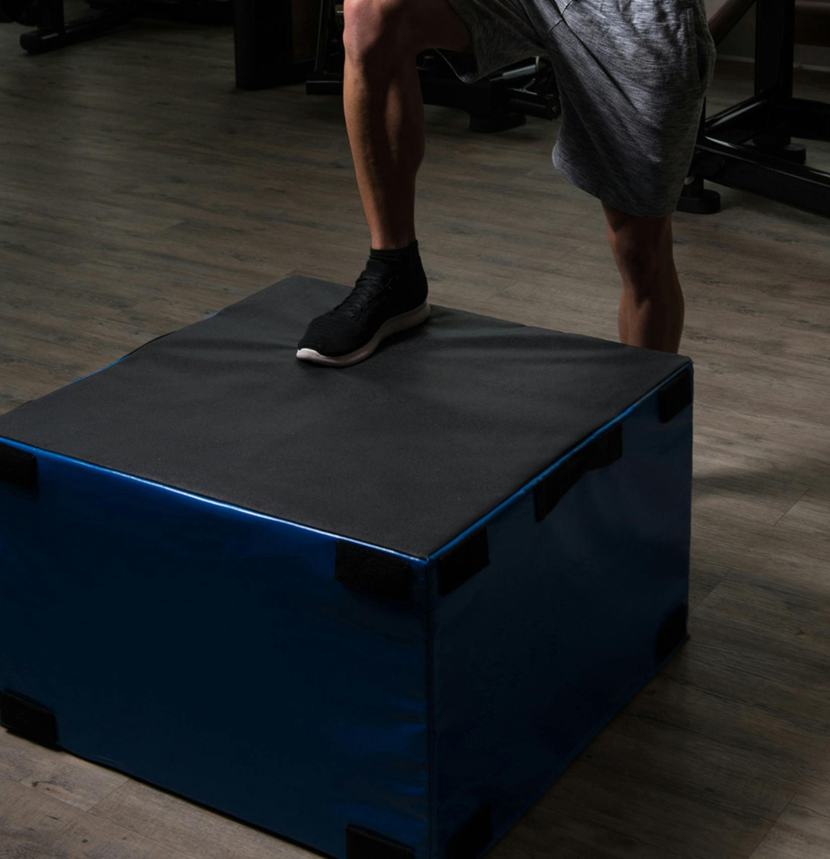 Plyo box in a fitness center