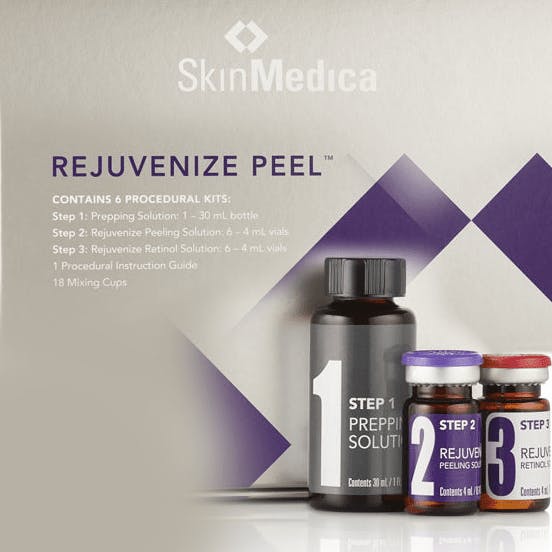 Chemical peel products 3 bottles of Chemical peel products from SkinMedica.