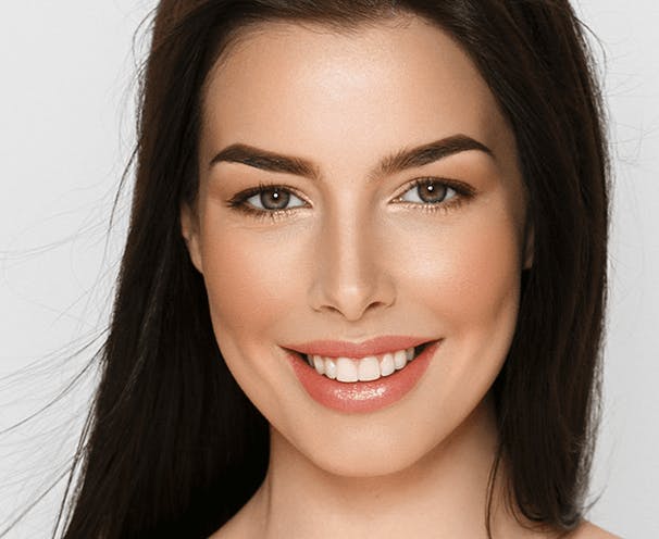 Woman with beautiful skin Retin-A cream should be applied every other evening before going to bed.