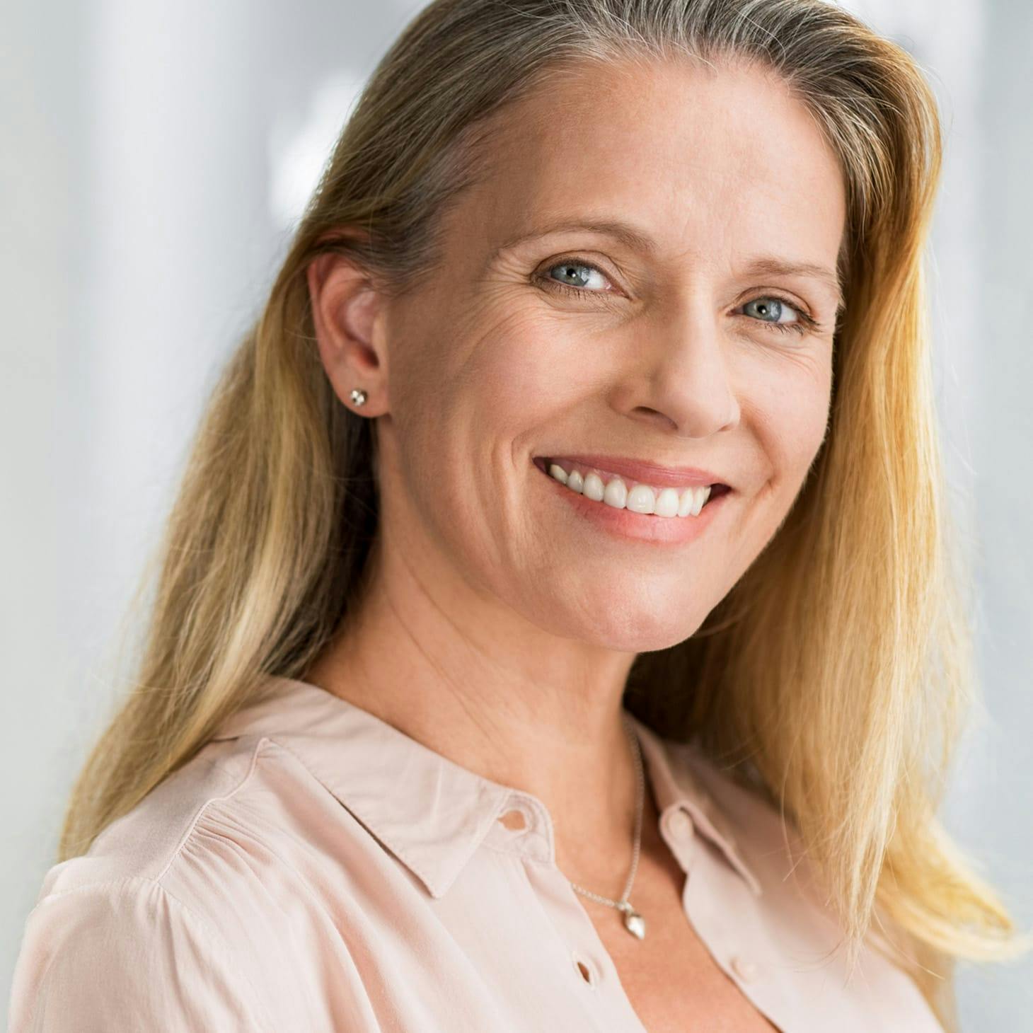 woman smiling