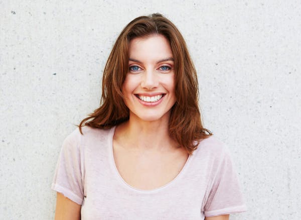 woman with auburn hair
