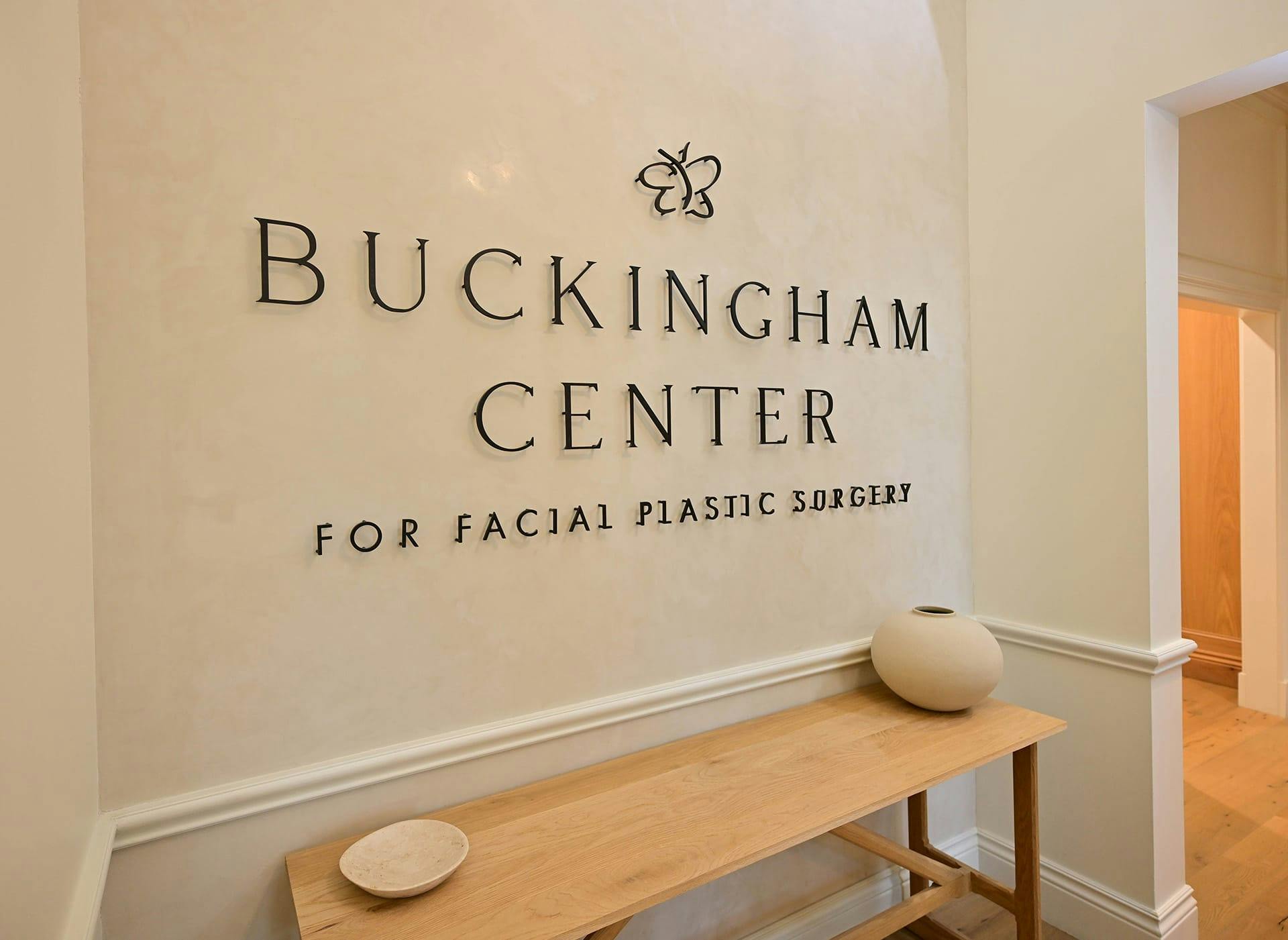 sign at Buckingham Center for Facial Plastic Surgery