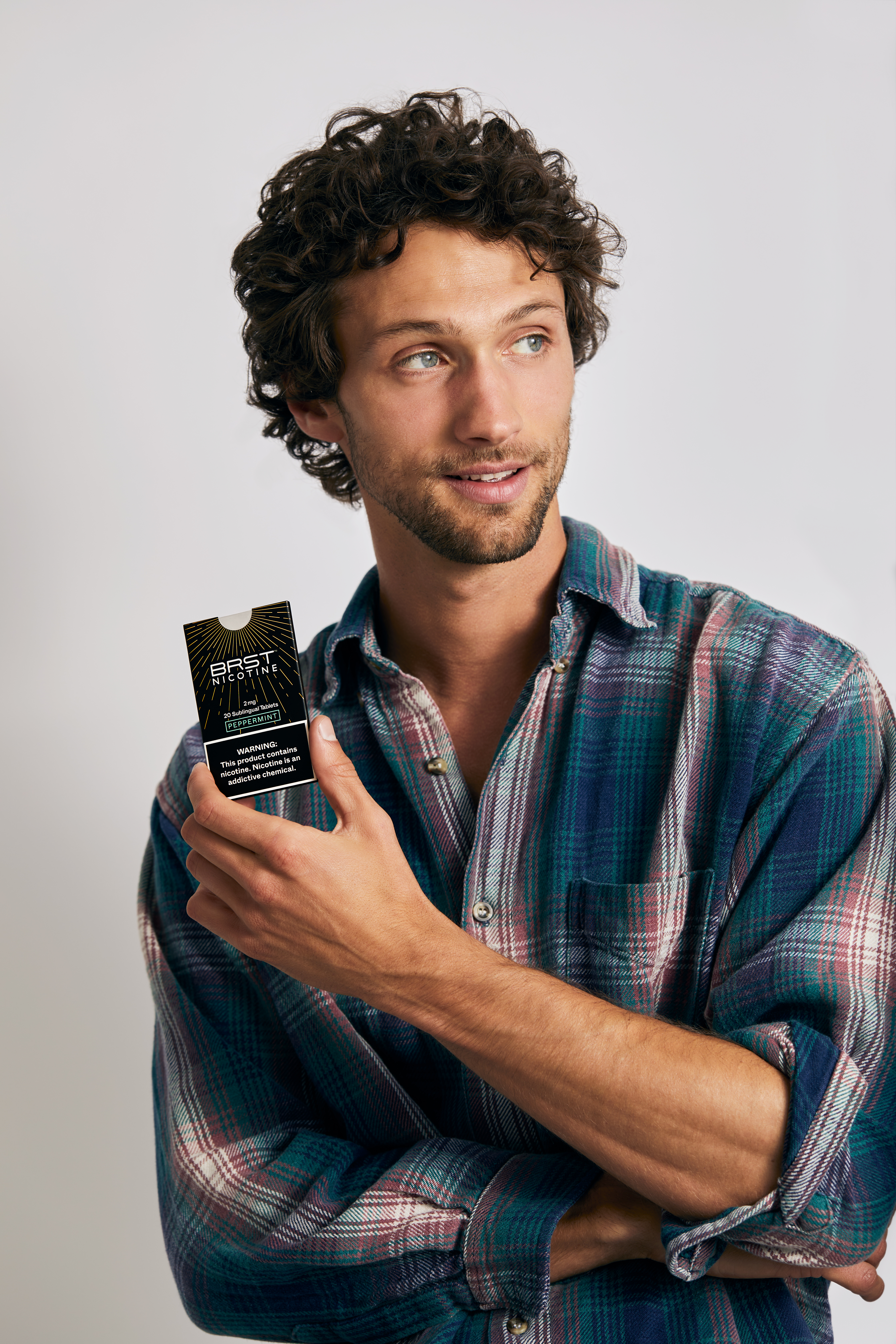 Man with product