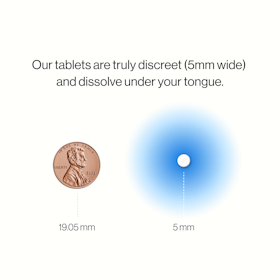 Our tablets are truly discreet and dissolve under your tongue