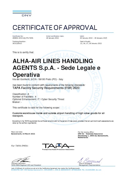 1650041187 cert alha air lines handling agents s p a multi site fsr 2020 cert qr1024 1