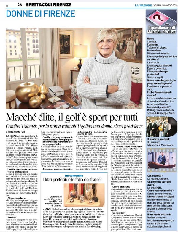 La Nazione - 18 Maggio 2018