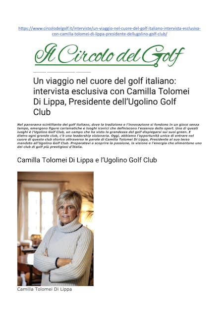 Ilcircolodelgolf.it 5 settembre 2023