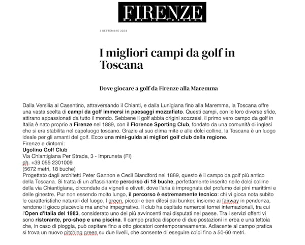 Firenzemadeintuscany.it - 3 settembre 2024