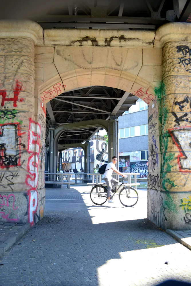 Person on bike Berlin