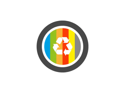 Trash sorting badge