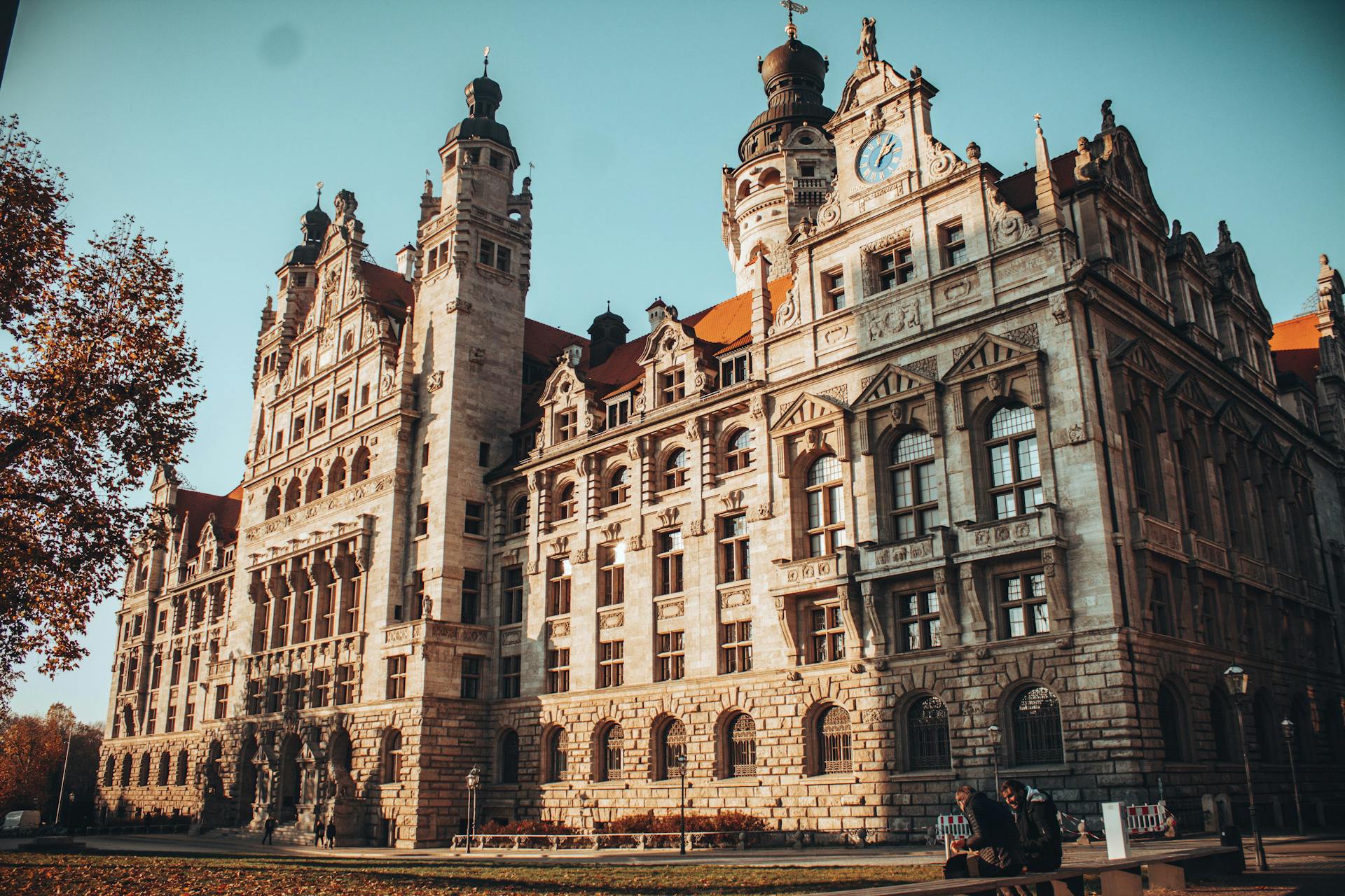 Old beautiful building in Leipzig