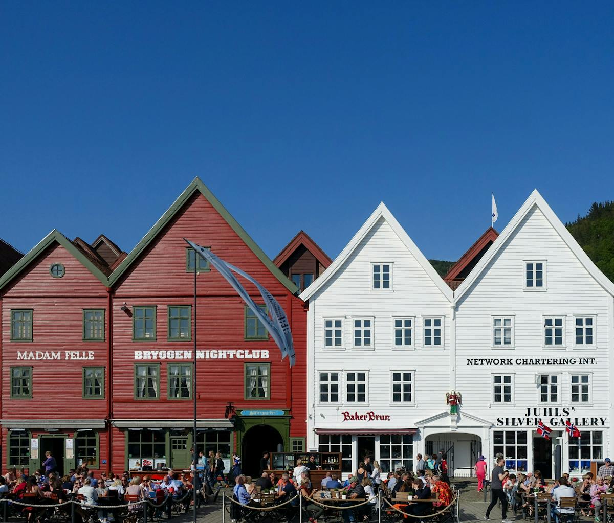 Moderne træ huse