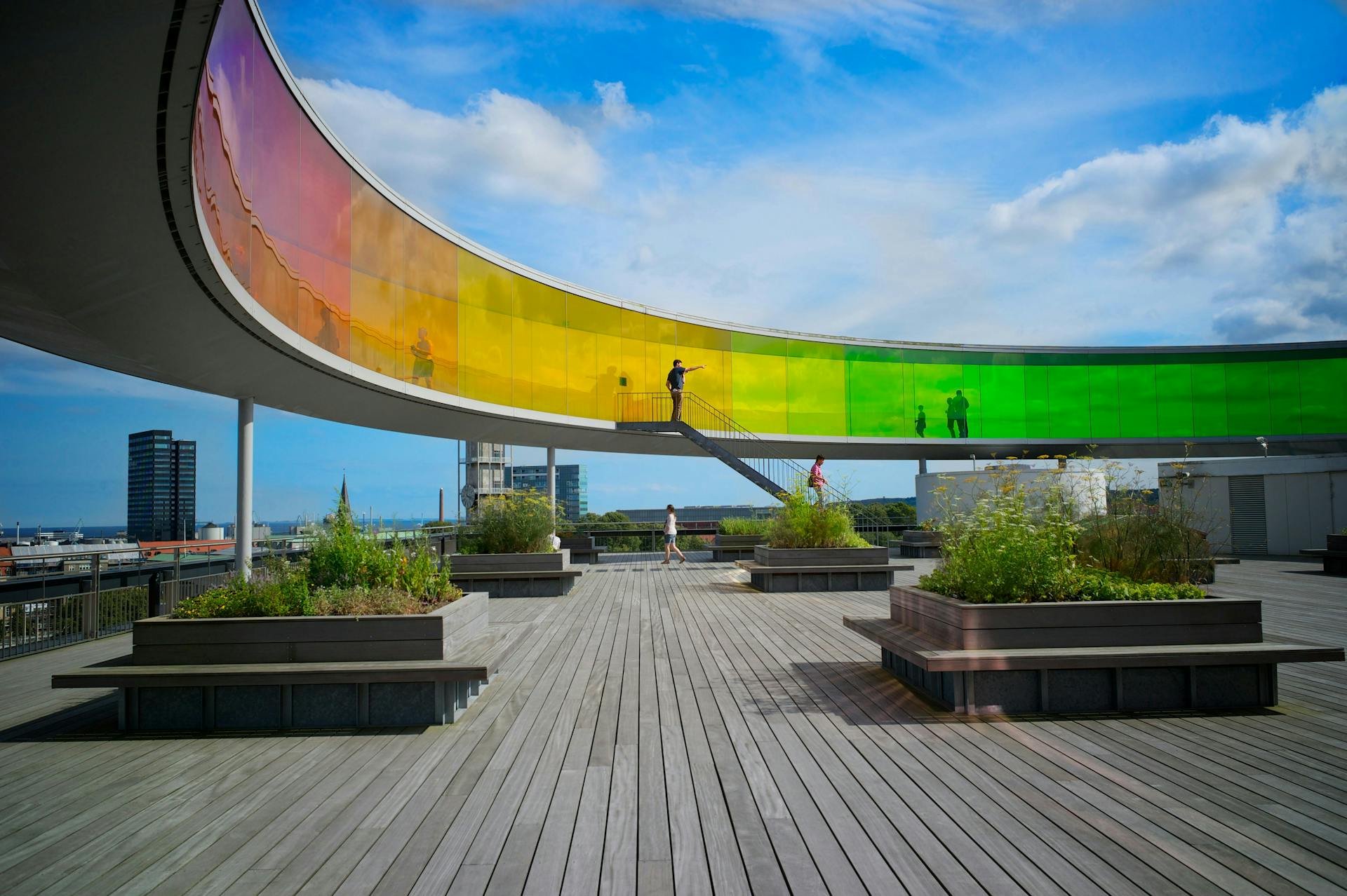 Regnbue bro i Aarhus