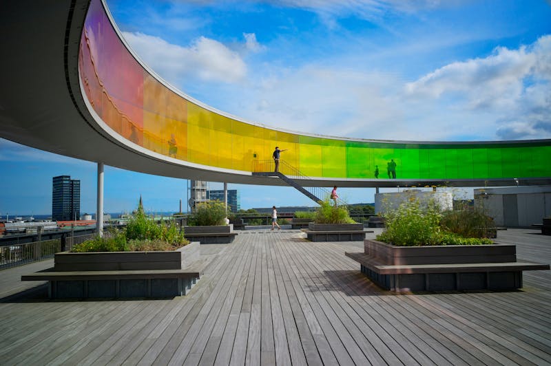 Regnbue bro i Aarhus