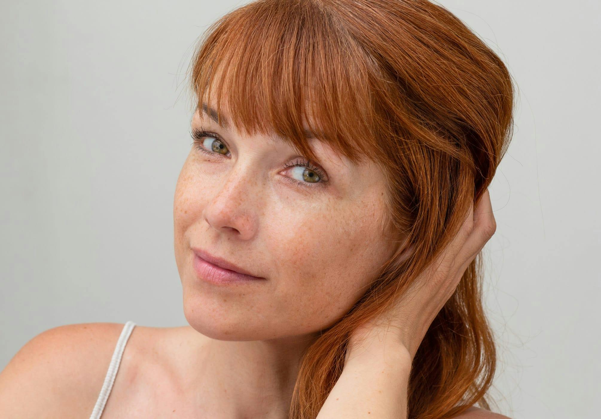 Woman with ginger hair