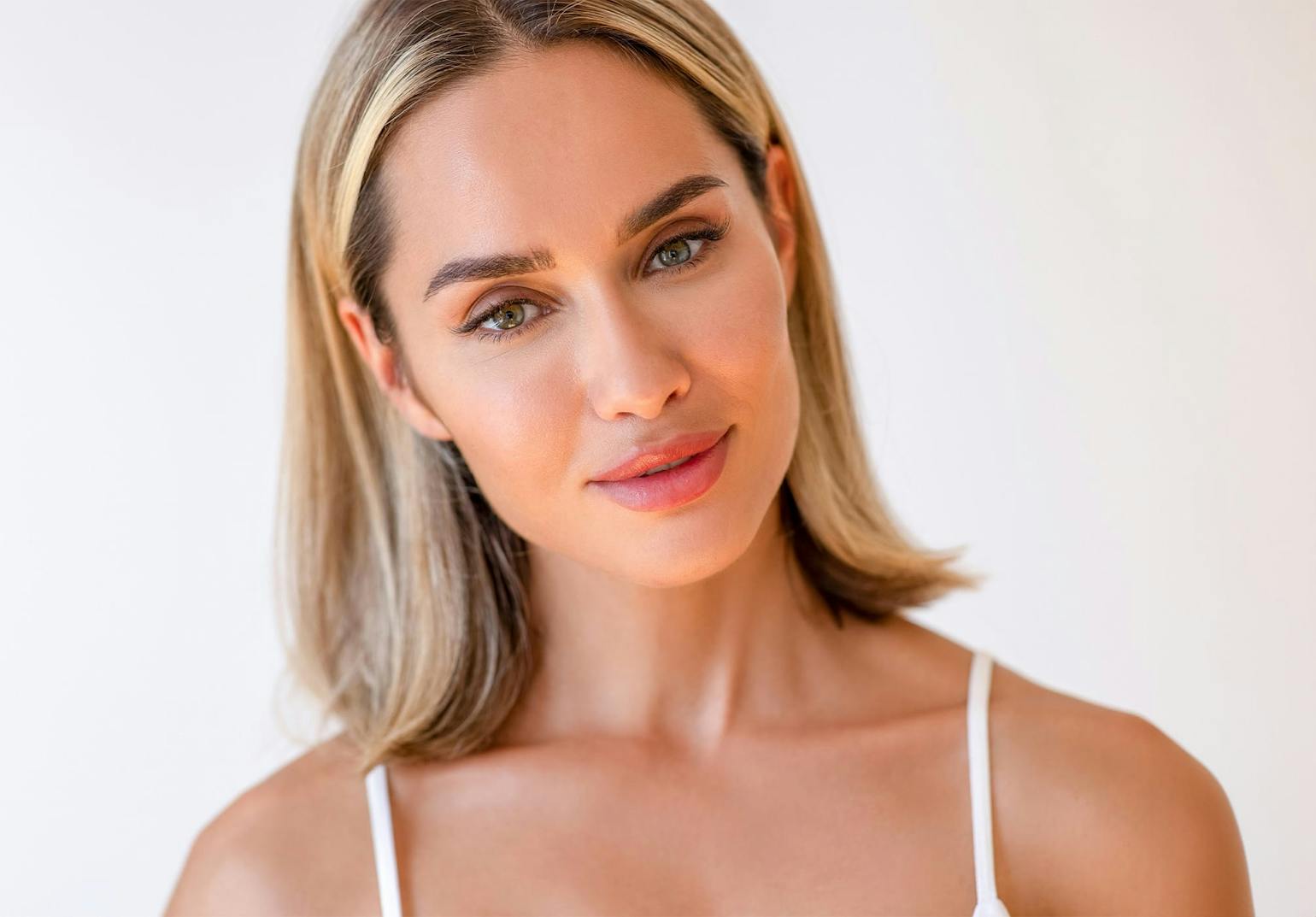 Woman with blonde hair