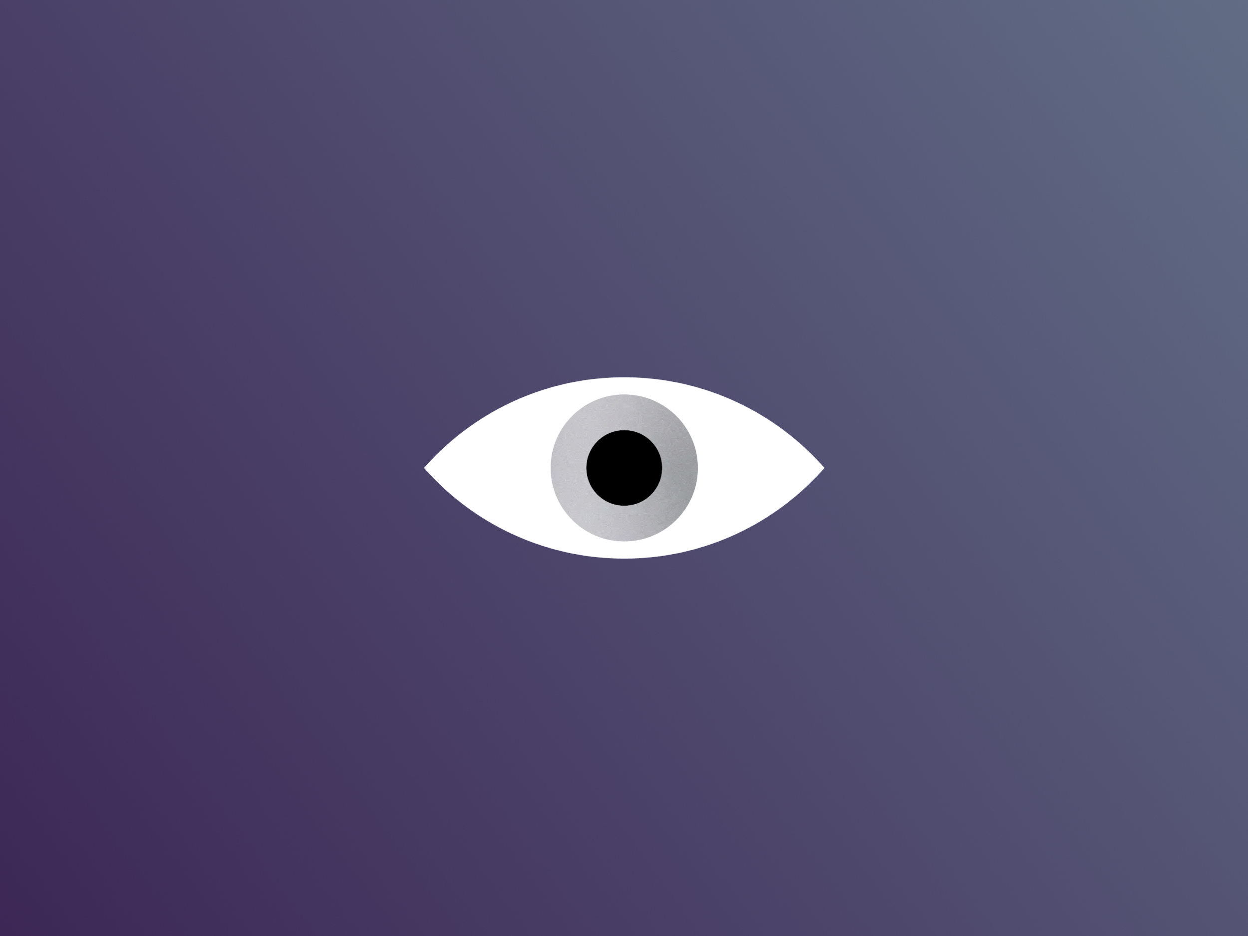 Ilustracija. Oko na temnomodri podlagi.