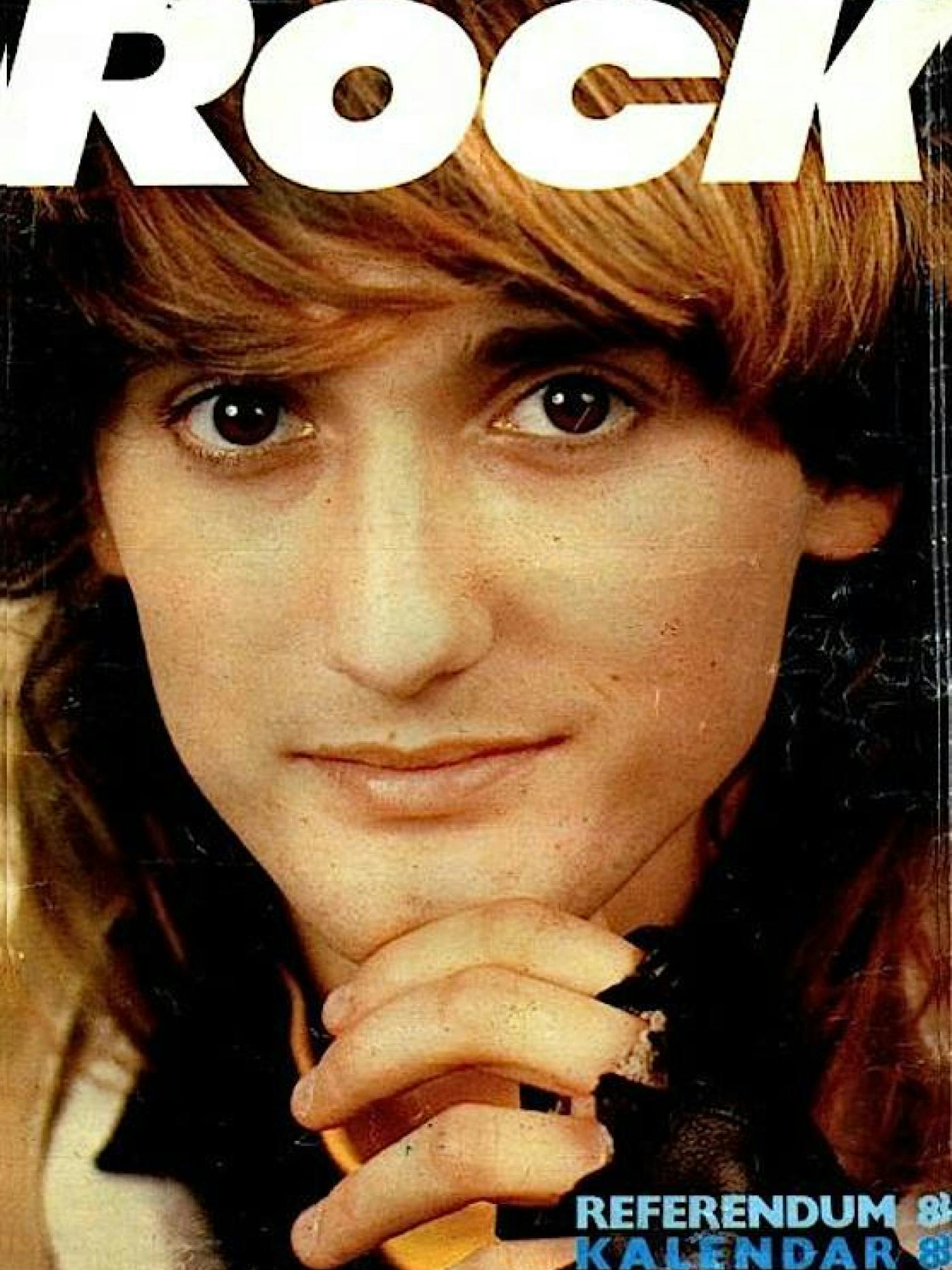 Naslovnica revije Rock s fotografijo Saše Lošića