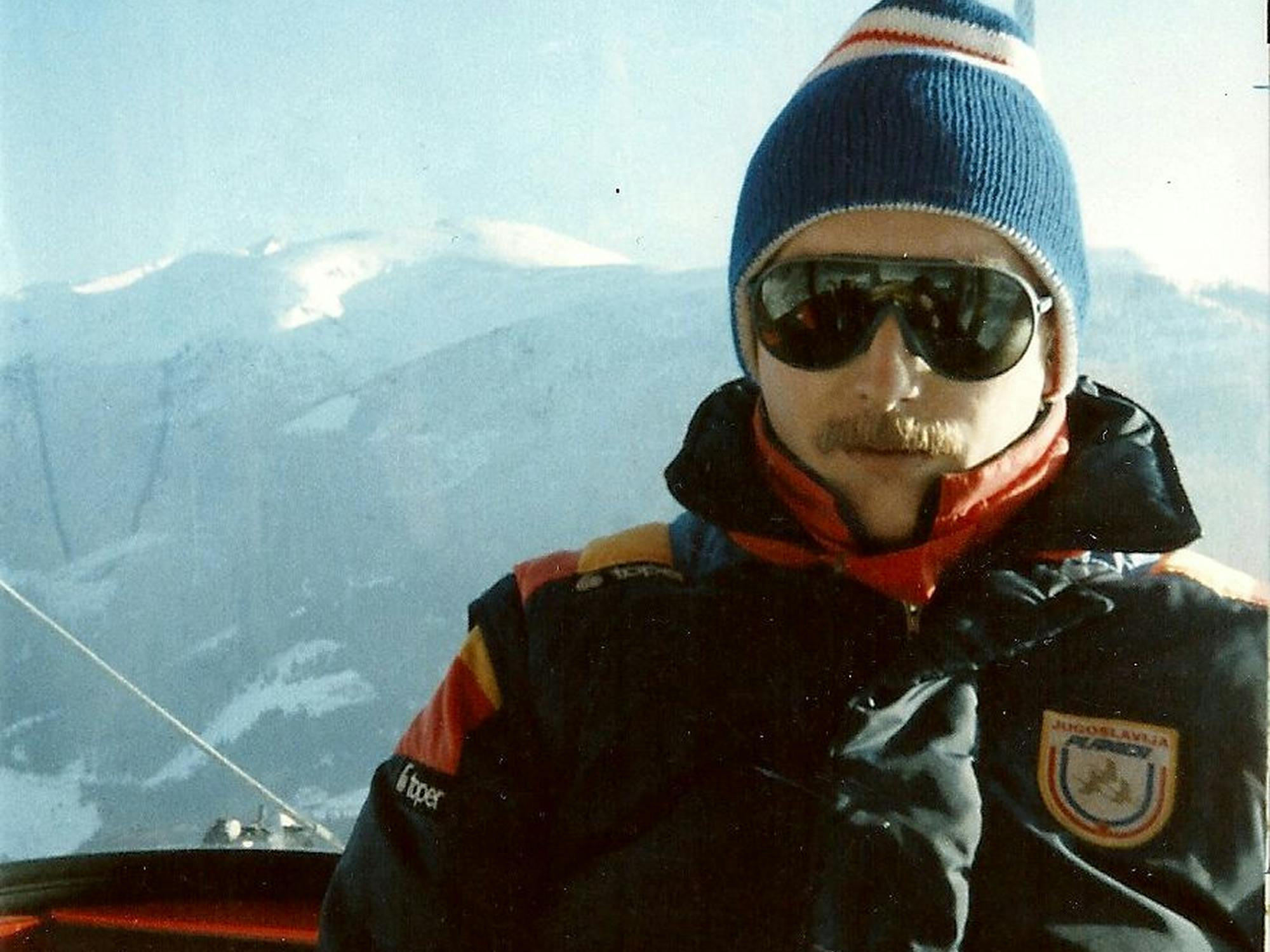 Mladi Andrej Stare na smučanju
